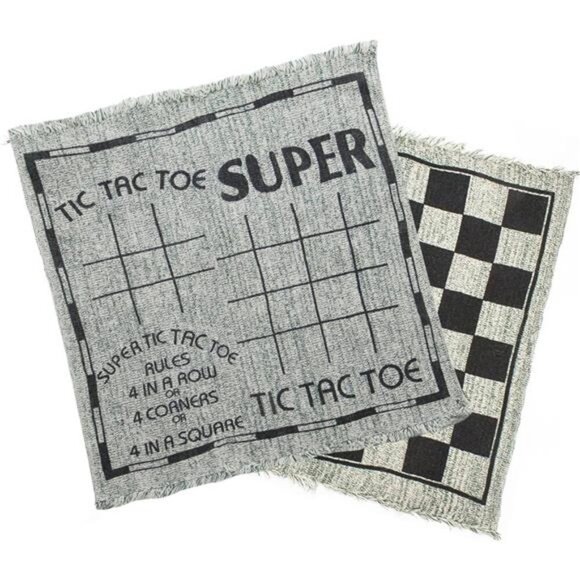 Home Jumbo Checkers, Giant 3-in-1 Checkers Game Rug Board Game Set, 2 Players - Picture 5 of 8